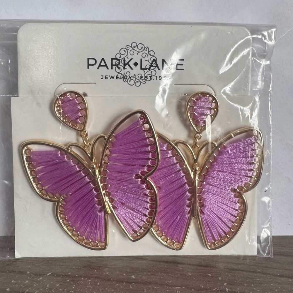 Park Lane Gold and Purple Earrings
